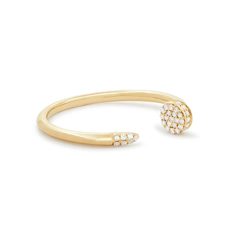 Gold Open Spike Ring