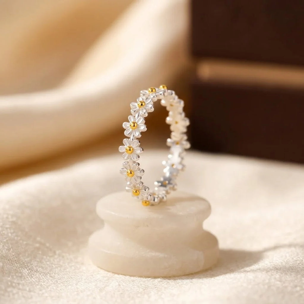 Silver Londens Floral Ring
