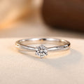 Clara Signature Solitaire Ring | Silver