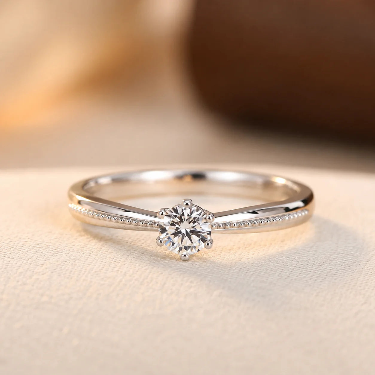 Clara Signature Solitaire Ring | Silver